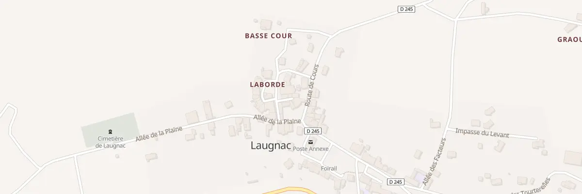 Plan du 62 Le Bourg à Laugnac