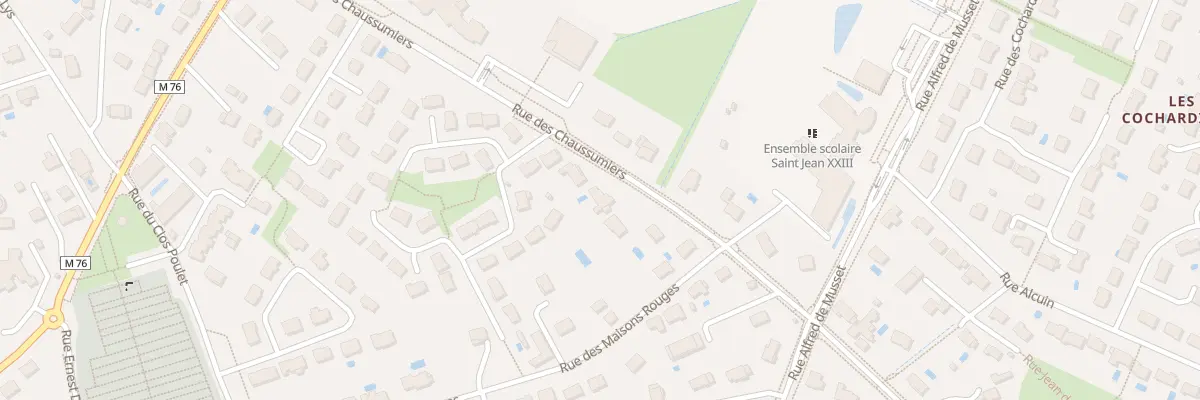 Plan du 33 Rue des Chaussumiers à Fondettes