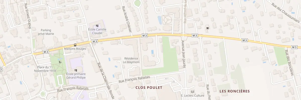 Plan du 8 Av du Général de Gaulle à Fondettes