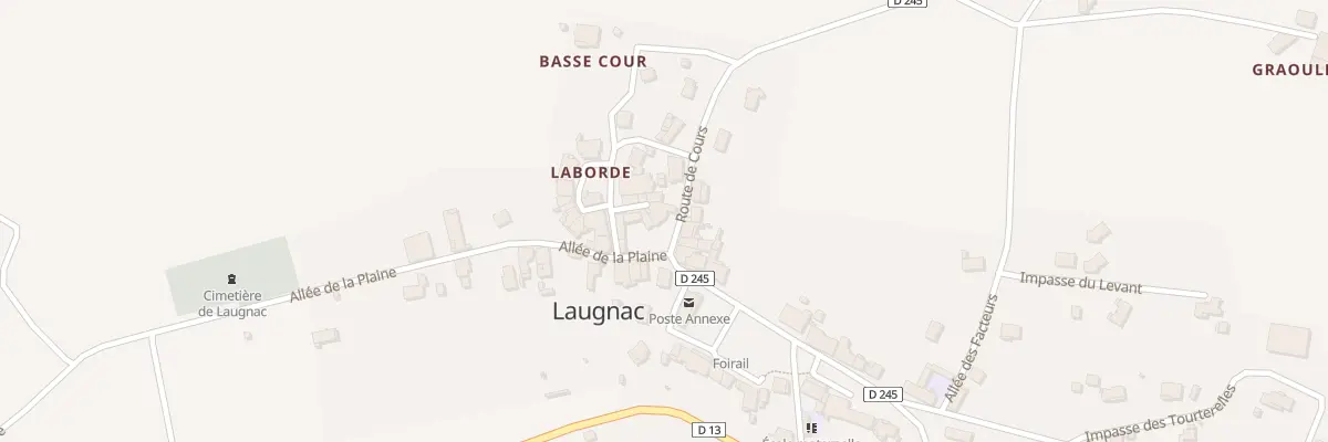 Plan du 72 Le Bourg à Laugnac