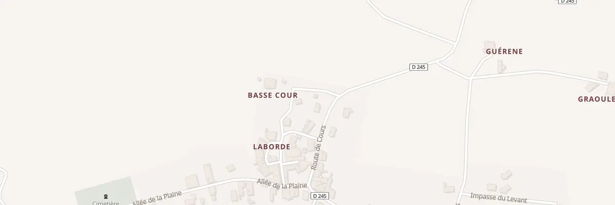 Plan du 44 Le Bourg à Laugnac