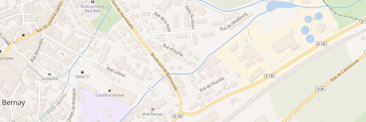 Plan du 10 Rue d’Ouche à Bernay