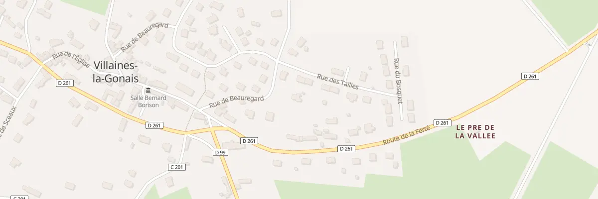 Plan du 6 Beauregard à Villaines-la-Gonais