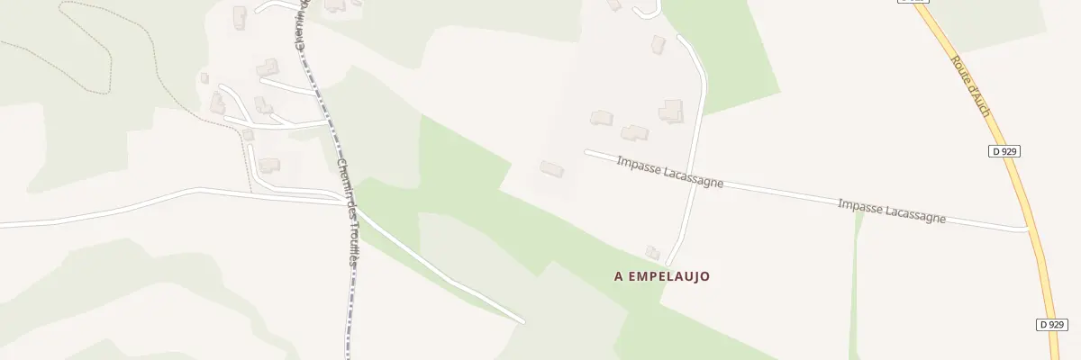 Plan du 455 Imp Lacassagne à Auterive