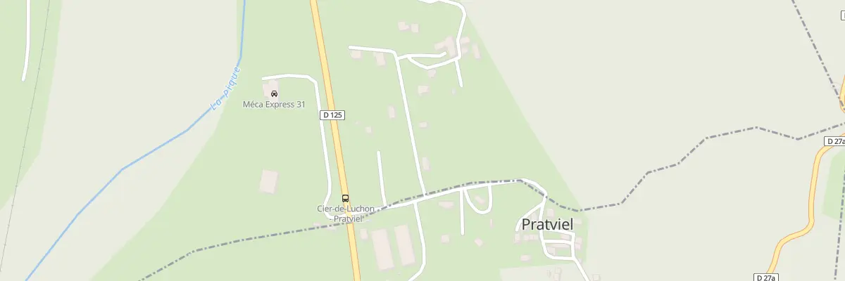 Plan du 2 Pratviel à Cier-de-Luchon