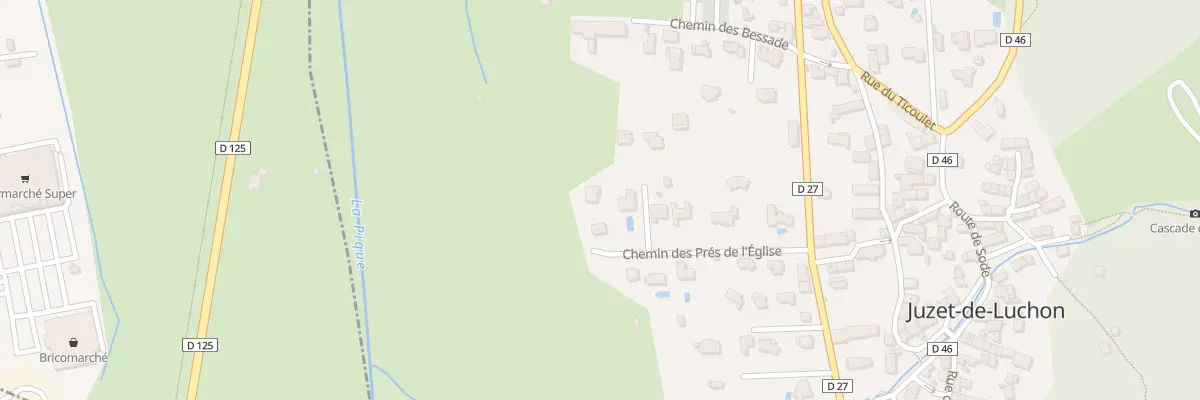 Plan du 5189F Che des Pres de l’Eglise à Juzet-de-Luchon