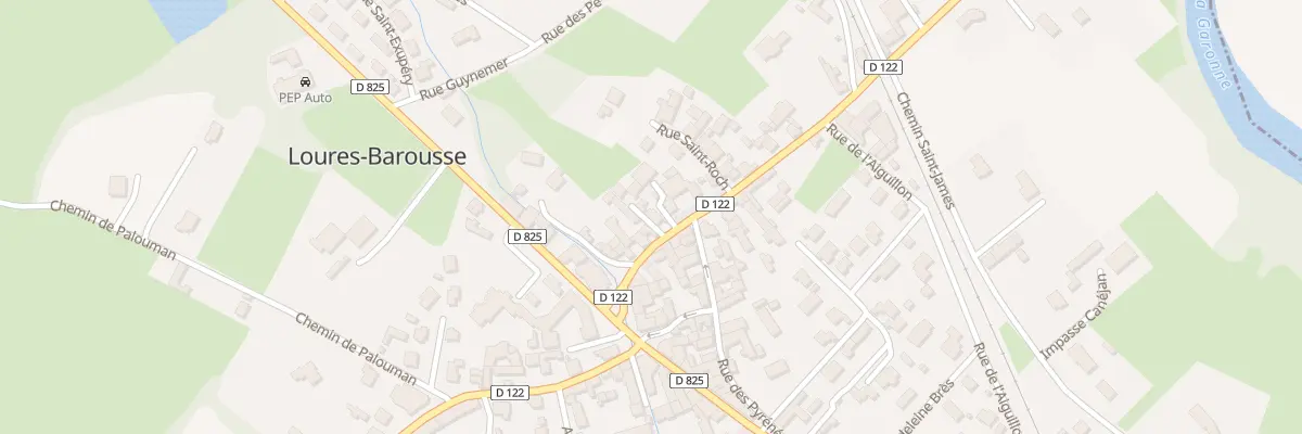 Plan du 1 Imp Abbé Vaqué à Loures-Barousse