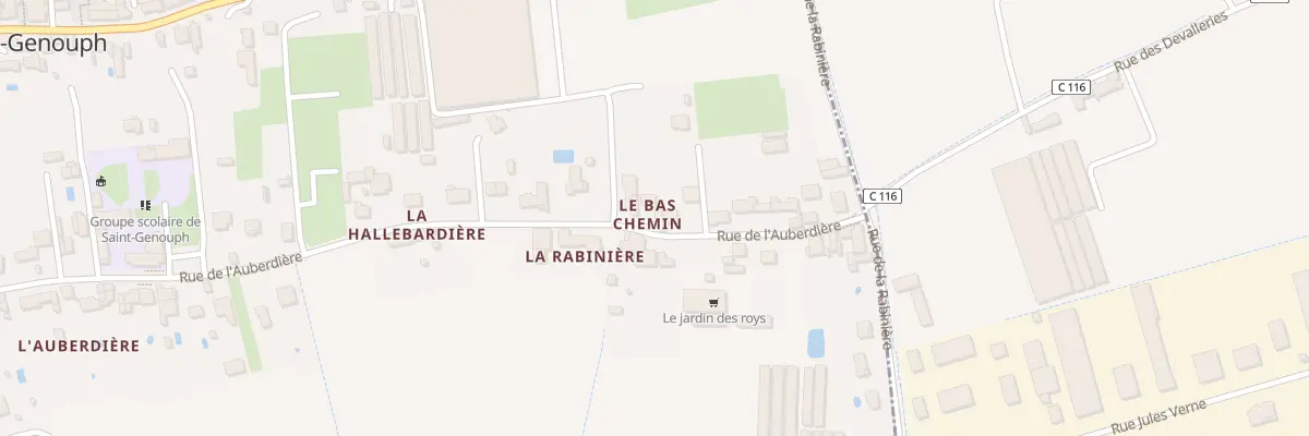Plan du 44 Rue de l’Auberdière à Saint-Genouph