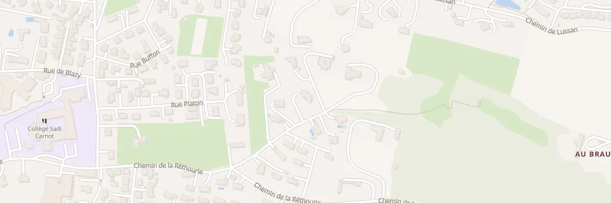 Plan du 133 Imp de la Réthourie à Auch