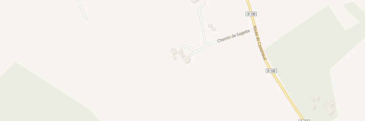 Plan du 189 Che de Sagette à Saint-Pastour