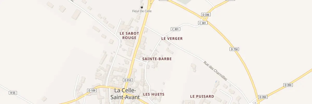 Plan du 8 Rue des Déportés à La Celle-Saint-Avant