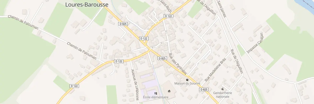 Plan du 1 Rue Nationale à Loures-Barousse
