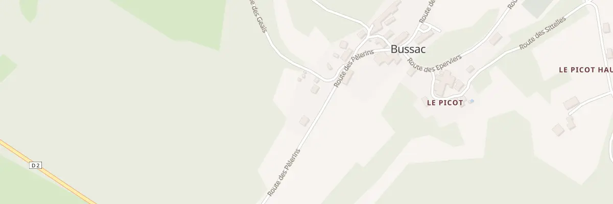 Plan du 39B Peybernou à Bussac