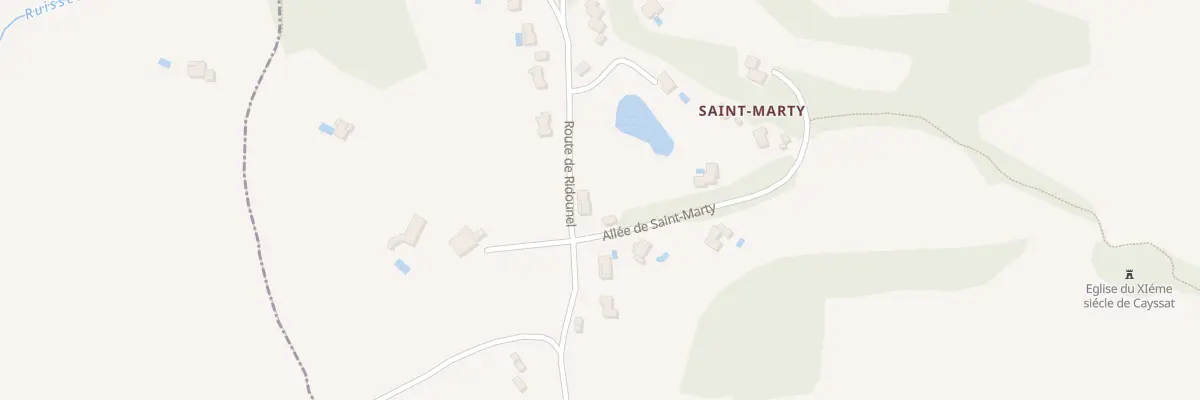 Plan du 1 All de St Marty à Foulayronnes