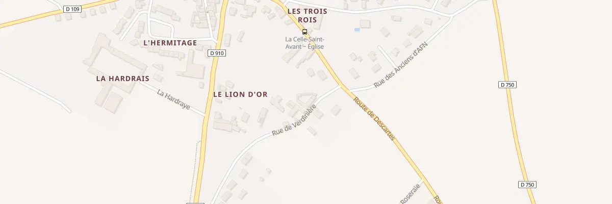 Plan du 1 Rue de la Verdinière à La Celle-Saint-Avant