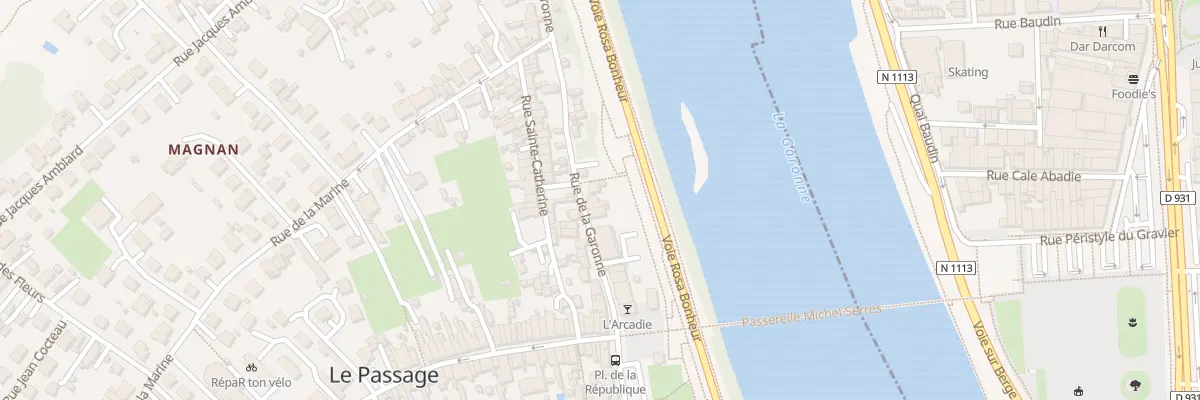 Plan du 50T Rue de la Garonne au Passage