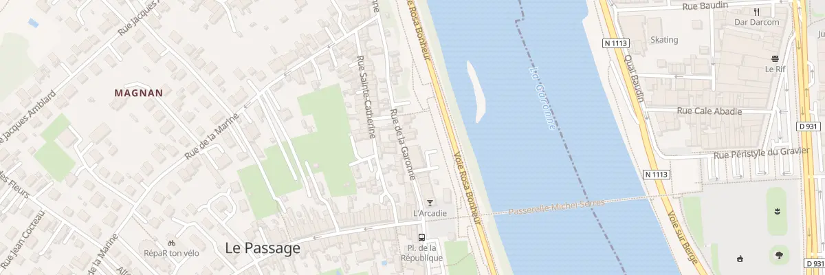 Plan du 50 Rue de la Garonne au Passage