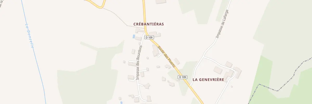 Plan du 67 Crebantieras à Bussac