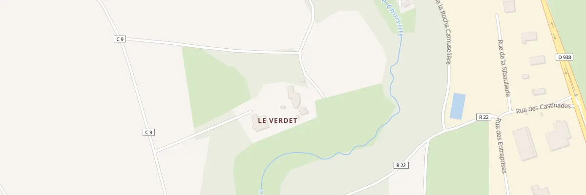Plan du 380 Rte de la Catroussière à Charentilly