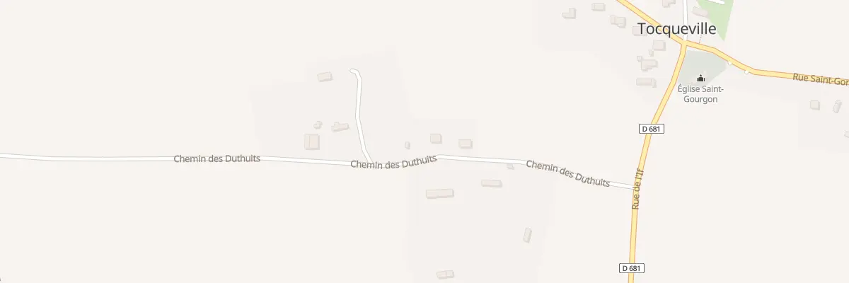 Plan du 235 Che des Duthuits à Tocqueville