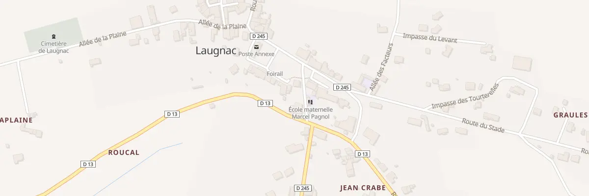 Plan du 5090 Le Bourg à Laugnac