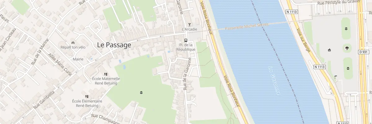 Plan du 105 Rue de la Garonne au Passage