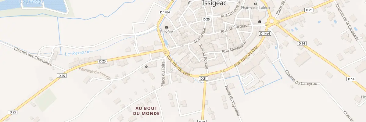 Plan du 2 Rue de Beauvau à Issigeac