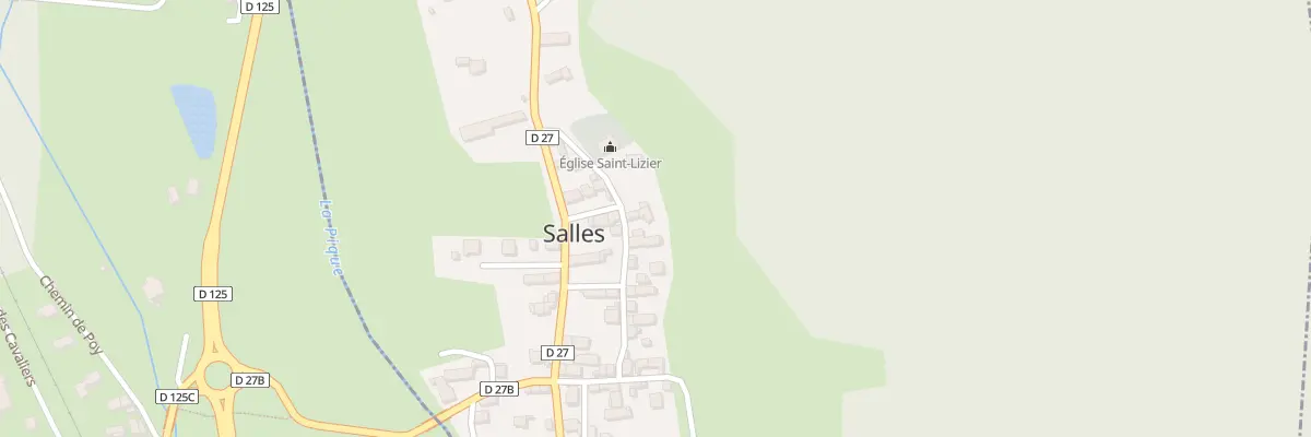 Plan du 1 Village de Salles à Salles-et-Pratviel
