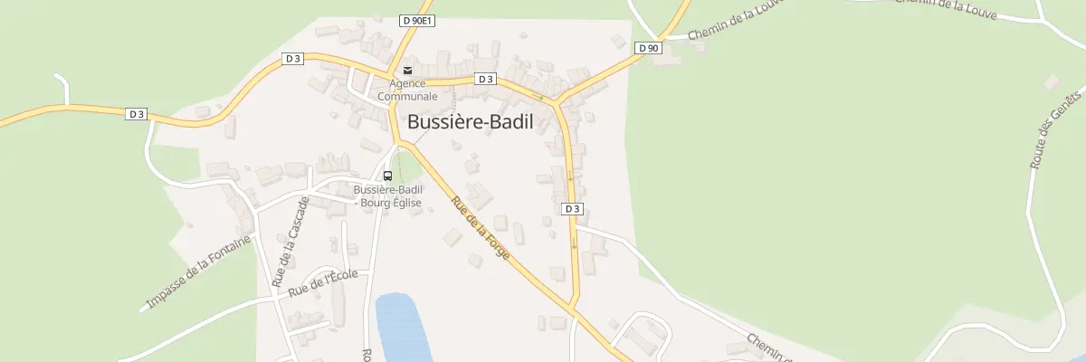 Plan du 64 Le Bourg à Bussière-Badil