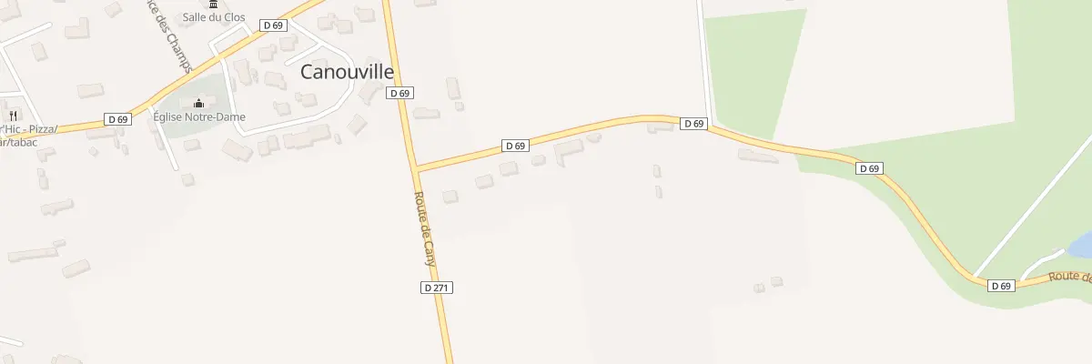 Plan du 8 Rte de Vittefleur à Canouville