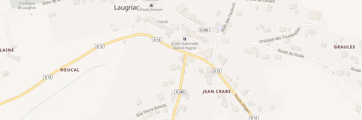Plan du 92 Le Bourg à Laugnac