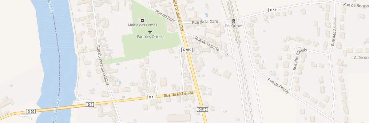 Plan du 86 Rte Nationale Dix aux Ormes