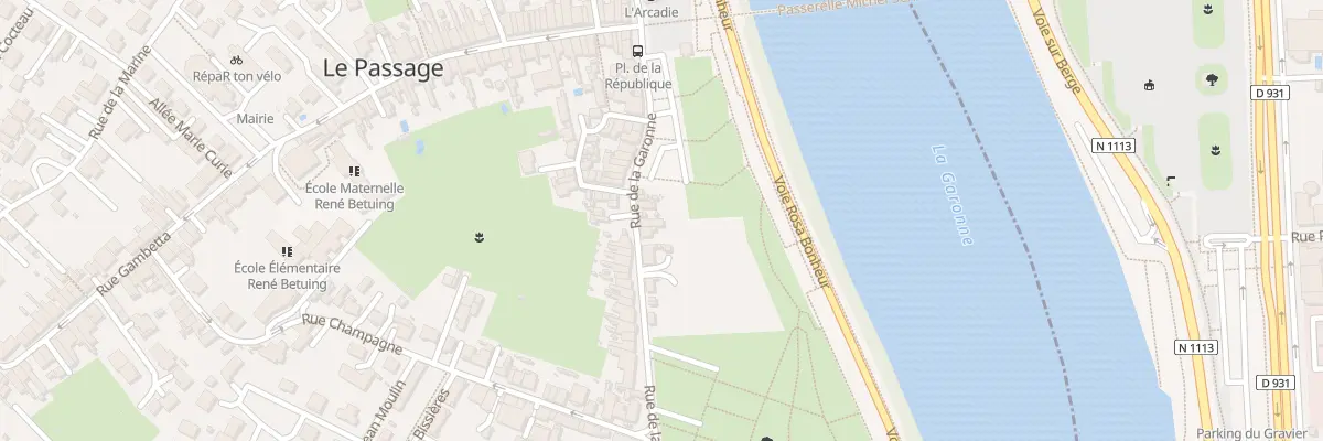 Plan du 34 Rue de la Garonne au Passage