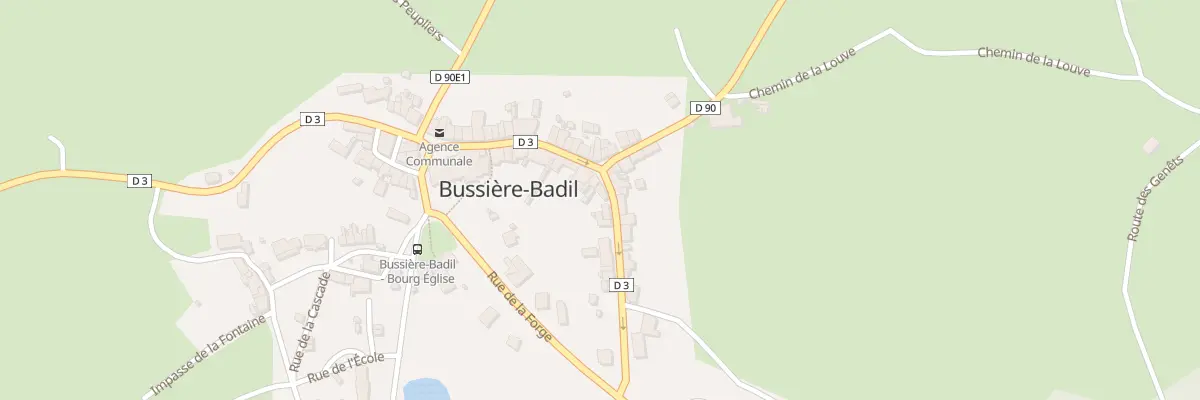 Plan du 62 Le Bourg à Bussière-Badil