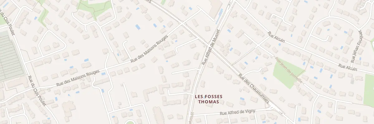 Plan du 2 Rue Alphonse de Lamartine à Fondettes