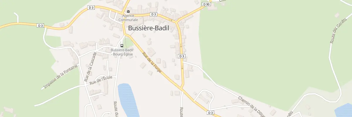 Plan du 67 Le Bourg à Bussière-Badil