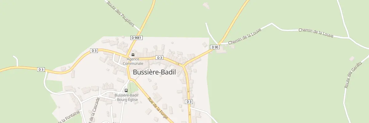 Plan du 26 Le Bourg à Bussière-Badil