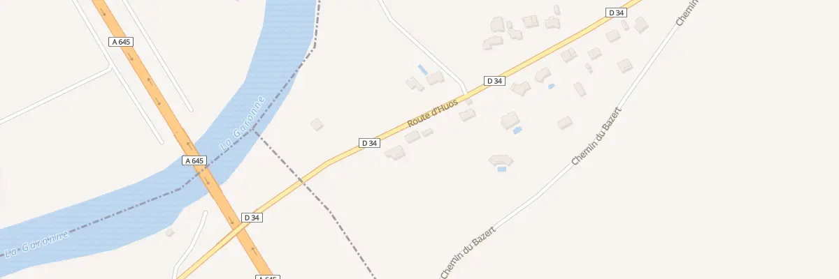 Plan du 44 Rte d’Huos à Pointis-de-Rivière