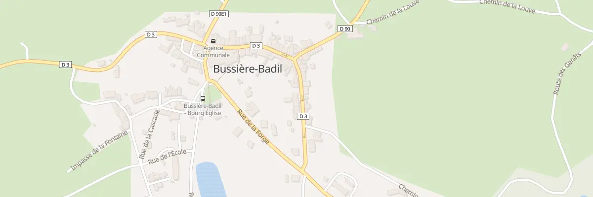 Plan du 64 Le Bourg à Bussière-Badil