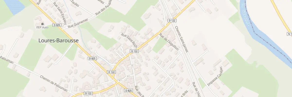 Plan du 2 Av de Barbazan à Loures-Barousse