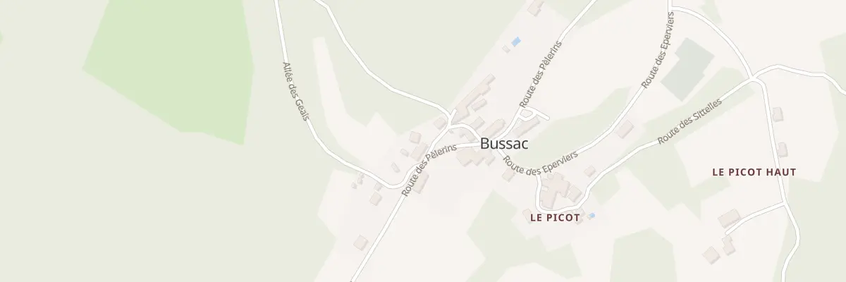 Plan du 39C Peybernou à Bussac