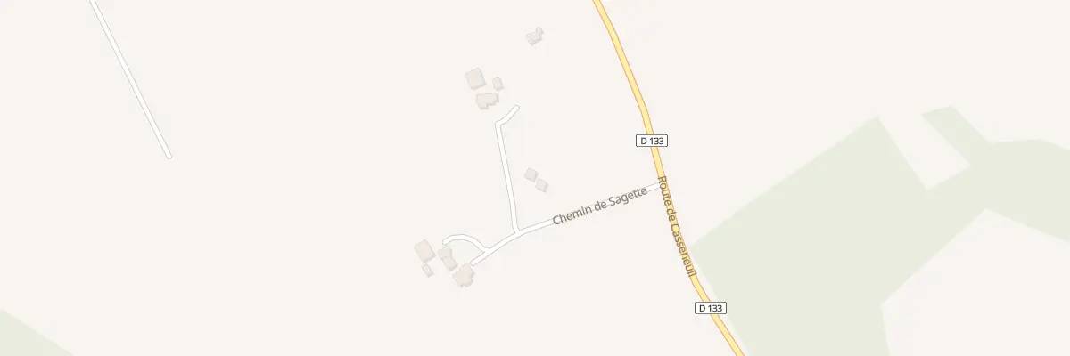 Plan du 138 Che de Sagette à Saint-Pastour