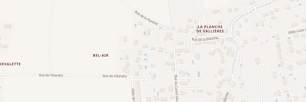 Plan du 3 Rue de la Planche à Fondettes