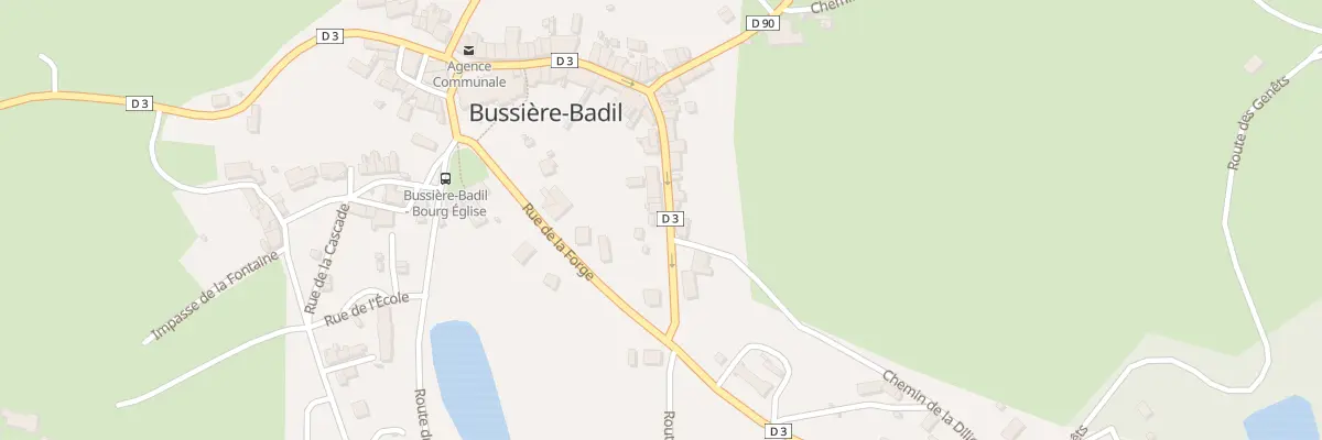 Plan du 68 Le Bourg à Bussière-Badil