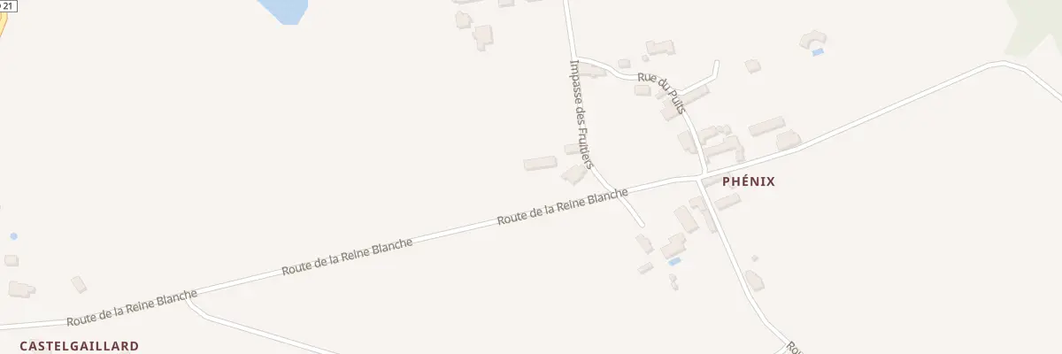 Plan du 597 Rte de la Reine Blanche à Saint-Aubin-de-Lanquais