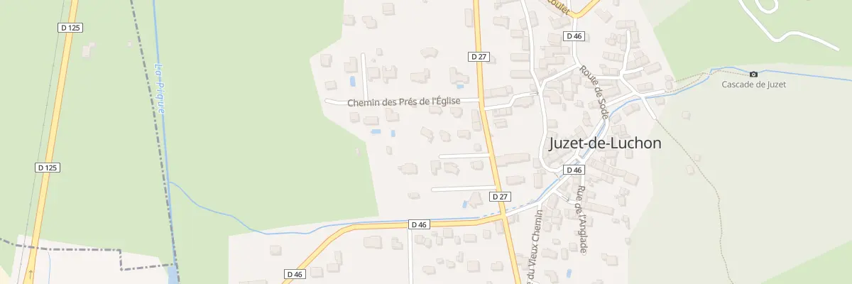Plan du 1 Che des Pres de l’Eglise à Juzet-de-Luchon