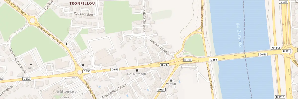 Plan du 6B Rue de la Garonne au Passage