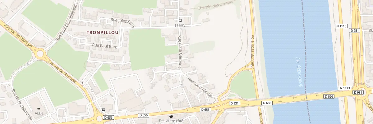 Plan du 10 Rue de la Garonne au Passage