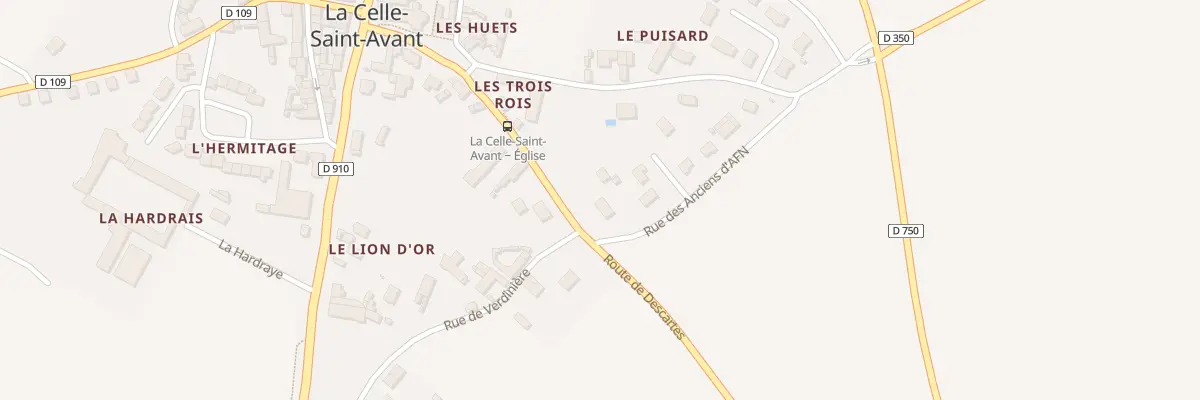 Plan du 16 Rue des Anciens d’AFN à La Celle-Saint-Avant