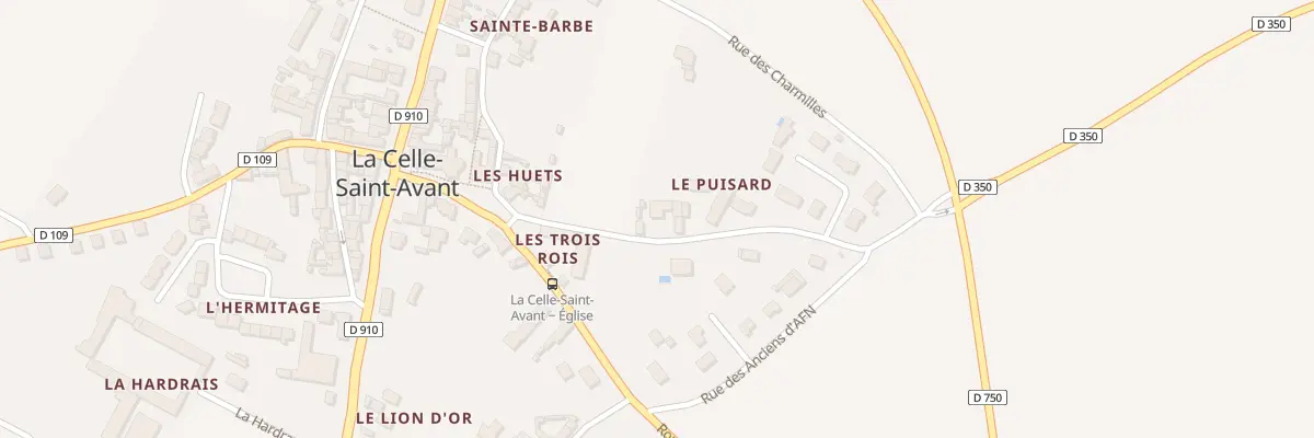 Plan du 1 Rue des Anciens d’AFN à La Celle-Saint-Avant